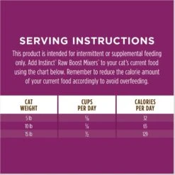 Instinct Boost Mixers Multivitamin Grain-Free Freeze-Dried Raw Adult Cat Food Topper, 5.5-oz Bag -PurePet Bites Shop 755694 PT8. AC SS1800 V1690813557