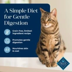 Blue Buffalo Basics Skin & Stomach Care Grain-Free Formula Fish & Potato Indoor Adult Dry Cat Food 13 Blue Buffalo Basics Skin & Stomach Care Grain-Free Formula Fish & Potato Indoor Adult Dry Cat Food -PurePet Bites Shop 75581 PT2. AC SS1800 V1646257919