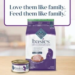 Blue Buffalo Basics Skin & Stomach Care Grain-Free Formula Turkey & Potato Indoor Mature Dry Cat Food -PurePet Bites Shop 75584 PT8. AC SS1800 V1646257292