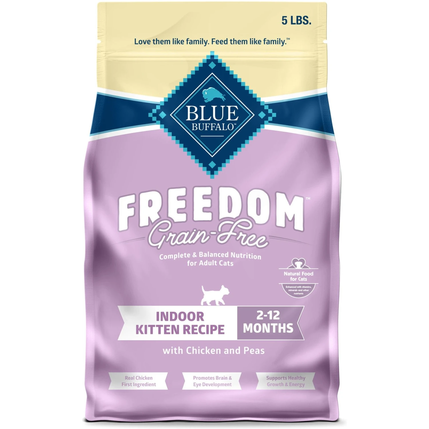 Blue Buffalo Freedom Indoor Kitten Chicken Recipe Grain-Free Dry Cat Food 3 Blue Buffalo Freedom Indoor Kitten Chicken Recipe Grain-Free Dry Cat Food
