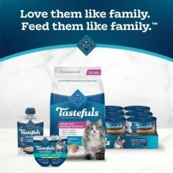 Blue Buffalo Tastefuls Hairball Control Natural Chicken & Brown Rice Recipe Adult Dry Cat Food -PurePet Bites Shop 75612 PT8. AC SS1800 V1692637609