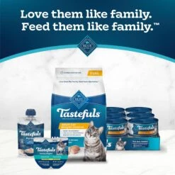 Blue Buffalo Tastefuls Weight Control Natural Chicken Adult Dry Cat Food -PurePet Bites Shop 75644 PT8. AC SS1800 V1664558752