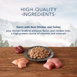 Blue Buffalo Wilderness Wild Delights Flaked Chicken & Turkey Grain-Free Canned Cat Food -PurePet Bites Shop 75645 PT3. AC SS1800 V1646785891
