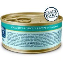 Blue Buffalo Wilderness Wild Delights Flaked Chicken & Trout Grain-Free Canned Cat Food -PurePet Bites Shop 75646 PT1. AC SS1800 V1646787991