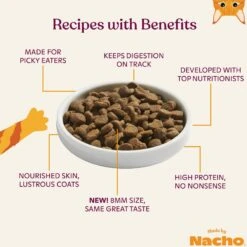 Made By Nacho Bone Broth Infused Sustainably Caught Salmon & Pumpkin Recipe Dry Cat Food -PurePet Bites Shop 756494 PT3. AC SS1800 V1698183400