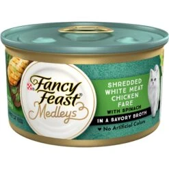 Fancy Feast Medleys Shredded White Meat Chicken Fare Canned Cat Food