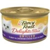 Fancy Feast Delights With Cheddar Grilled Turkey & Cheddar Cheese Feast In Gravy Canned Cat Food -PurePet Bites Shop 75951 MAIN. AC SS1800 V1693927859