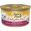 Fancy Feast Delights With Cheddar Grilled Chicken & Cheddar Cheese Feast In Gravy Canned Cat Food -PurePet Bites Shop 75960 MAIN. AC SS1800 V1693927798