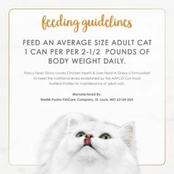 Fancy Feast Gravy Lovers Chicken Hearts & Liver Feast In Grilled Chicken Flavor Gravy Canned Cat Food -PurePet Bites Shop 75968 PT8. AC SS1800 V1692287281