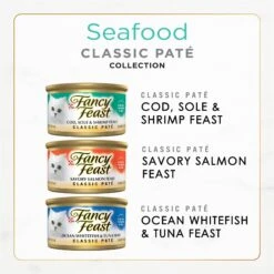 Fancy Feast Classic Seafood Feast Variety Pack Canned Cat Food -PurePet Bites Shop 76047 PT1. AC SS1800 V1695499670