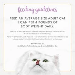 Fancy Feast Flaked Tuna & Mackerel Feast Wet Cat Food -PurePet Bites Shop 76061 PT7. AC SS1800 V1700170158