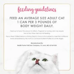 Fancy Feast Grilled Salmon & Shrimp Feast In Gravy Canned Cat Food -PurePet Bites Shop 76085 PT8. AC SS1800 V1683829459