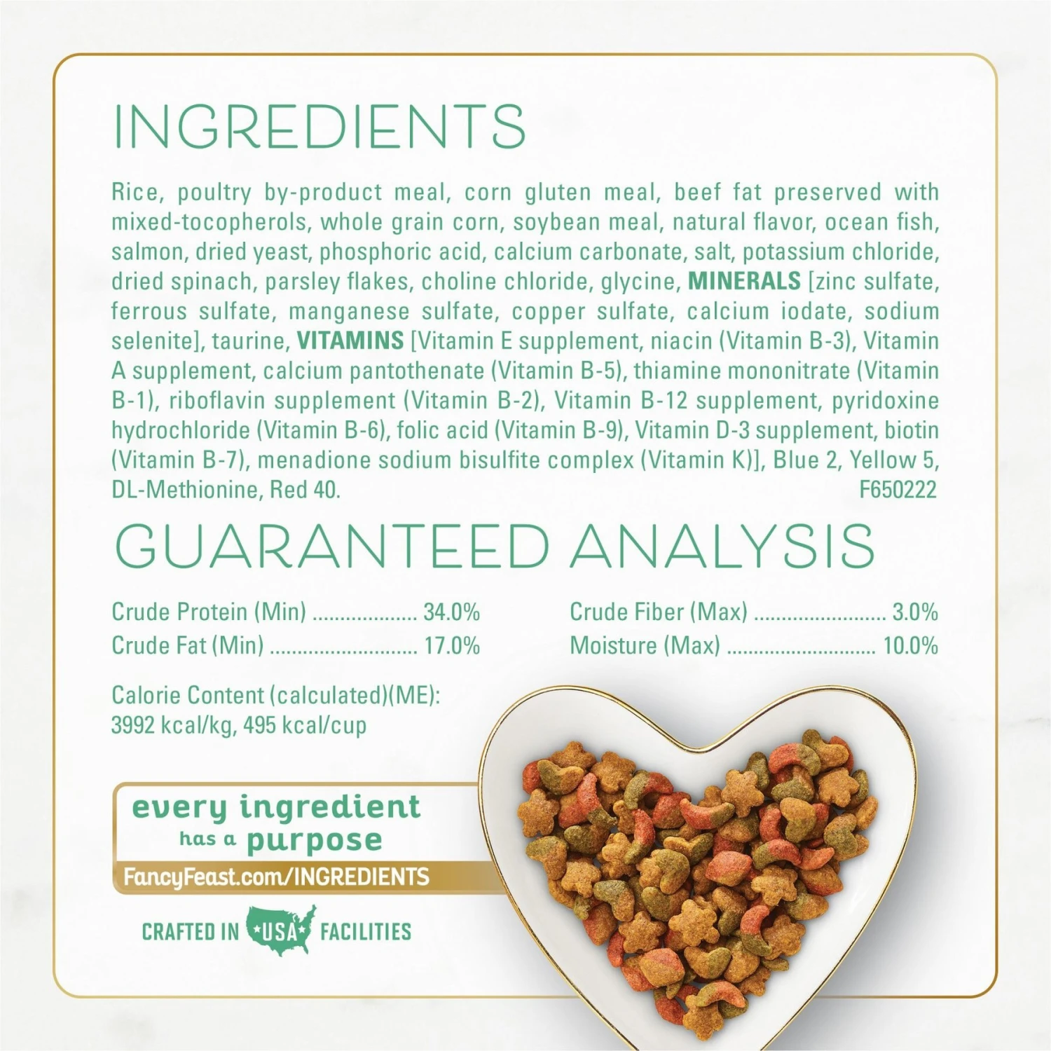 Fancy Feast Gourmet Ocean Fish & Salmon & Accents Of Garden Greens Dry Cat Food 8 Fancy Feast Gourmet Ocean Fish & Salmon & Accents Of Garden Greens Dry Cat Food - Image 6