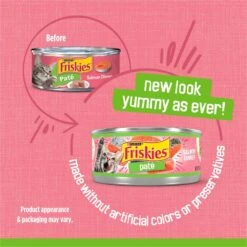 Friskies Pate Salmon Dinner Canned Cat Food -PurePet Bites Shop 76196 PT2. AC SS1800 V1700157405