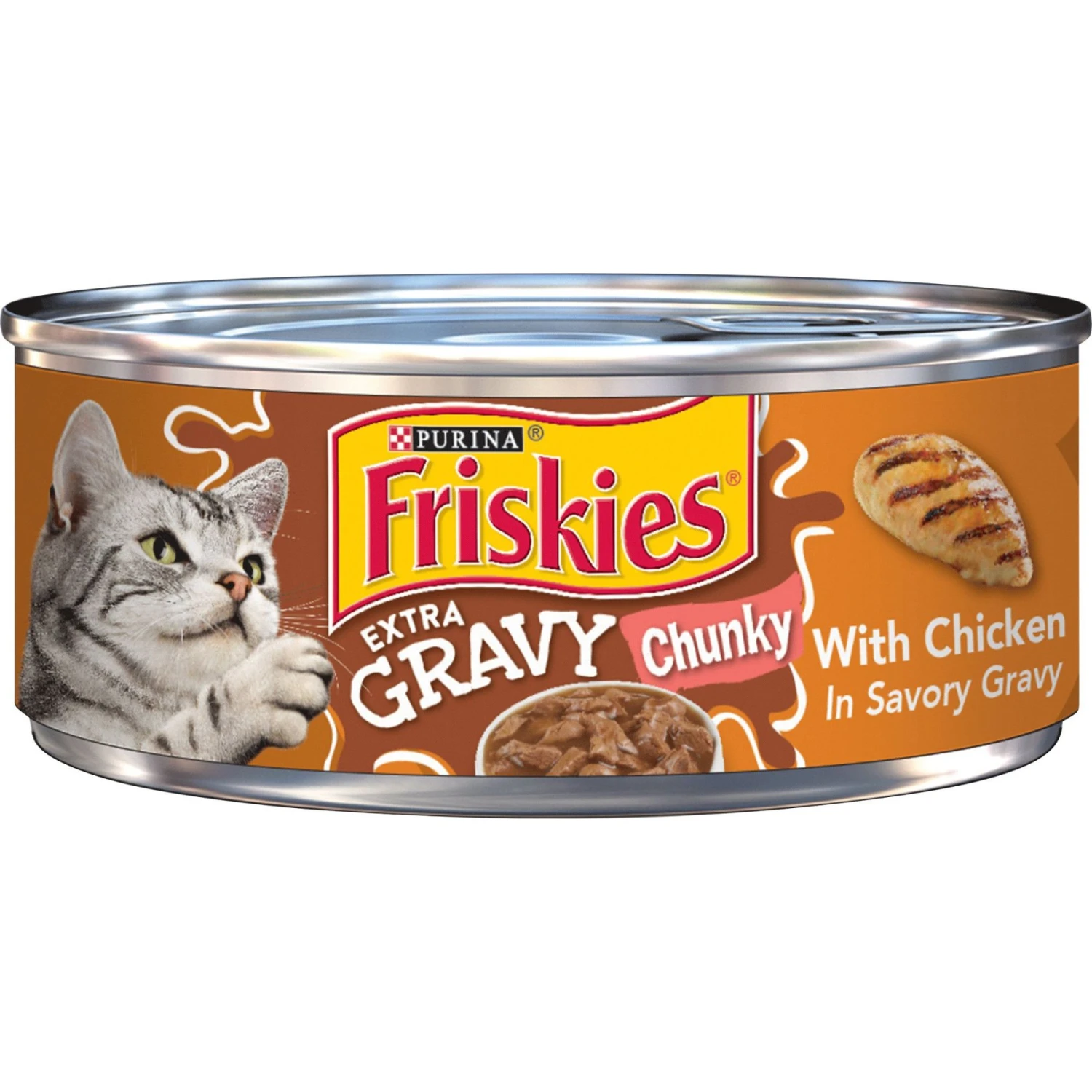 Friskies Extra Gravy Chunky With Chicken In Savory Gravy Canned Cat Food 3 Friskies Extra Gravy Chunky With Chicken In Savory Gravy Canned Cat Food