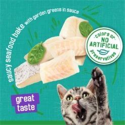 Friskies Indoor Saucy Seafood Bake Canned Cat Food -PurePet Bites Shop 76324 PT3. AC SS1800 V1700157876