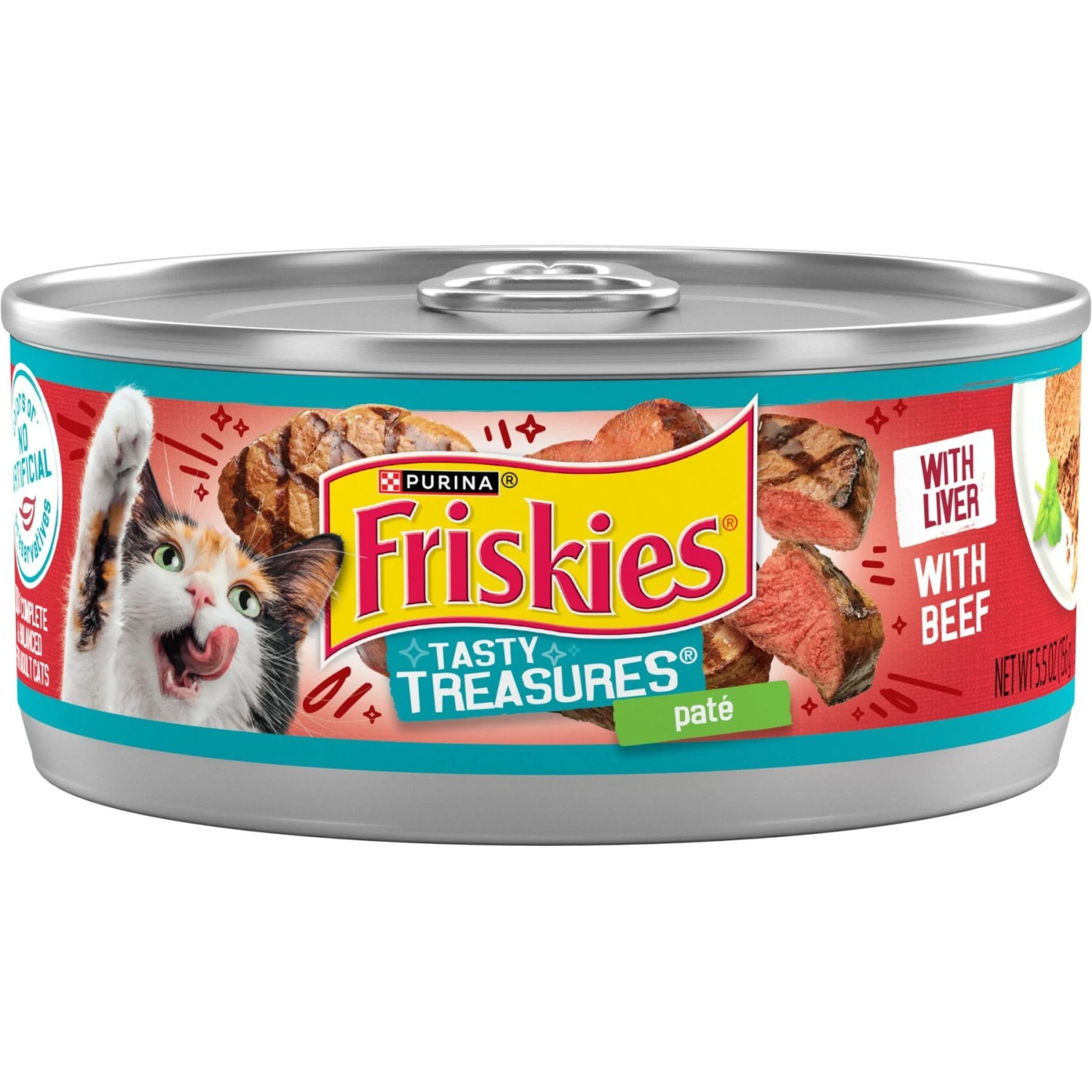 Friskies Tasty Treasures Pate Liver & Beef Wet Cat Food 3 Friskies Tasty Treasures Pate Liver & Beef Wet Cat Food