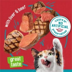 Friskies Tasty Treasures Pate Liver & Beef Wet Cat Food 14 Friskies Tasty Treasures Pate Liver & Beef Wet Cat Food -PurePet Bites Shop 76334 PT3. AC SS1800 V1700161705