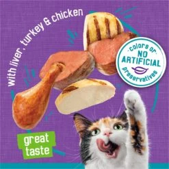 Friskies Tasty Treasures Pate Liver, Turkey & Chicken Wet Cat Food -PurePet Bites Shop 76340 PT3. AC SS1800 V1699375106