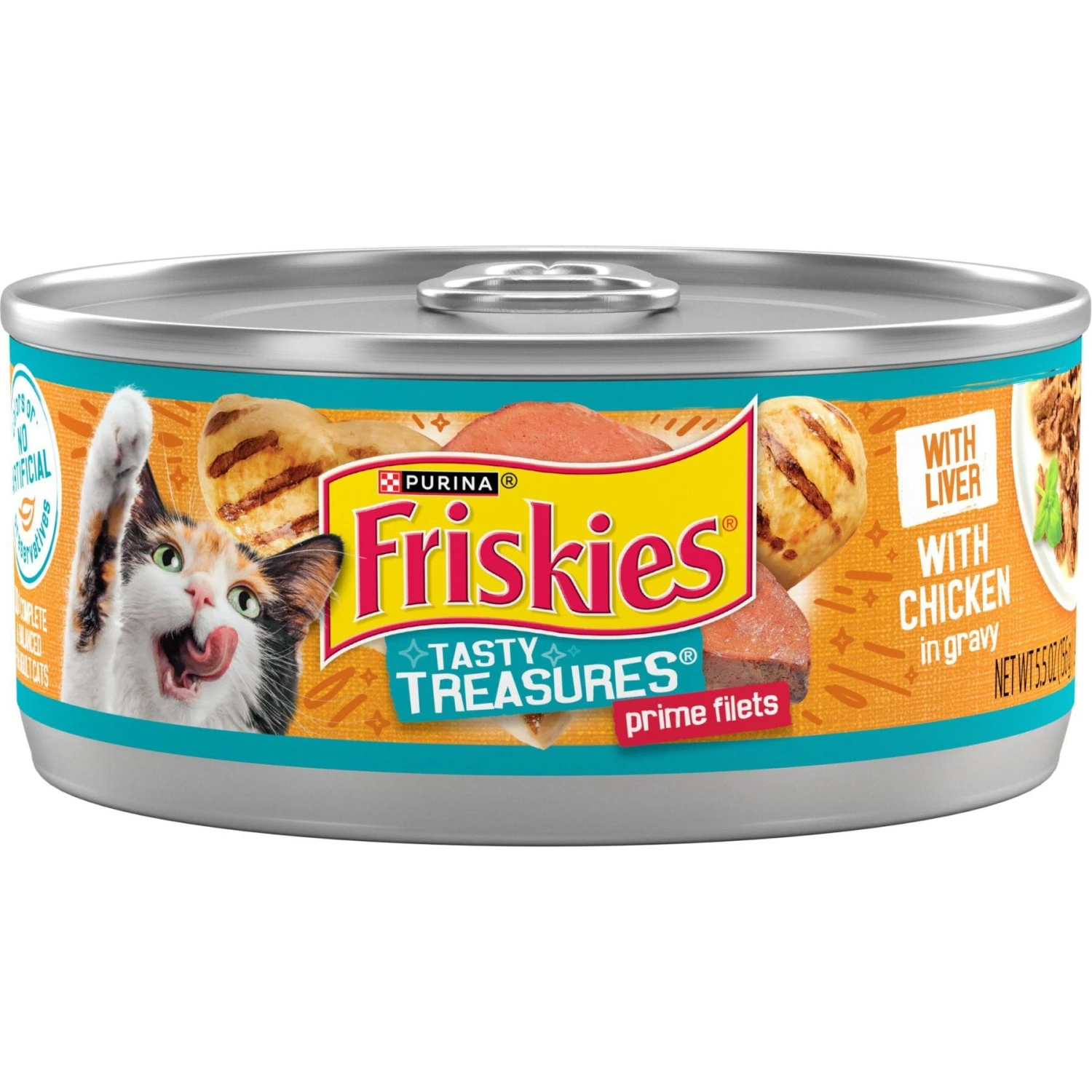 Friskies Tasty Treasures Gravy Chicken & Liver Wet Cat Food 3 Friskies Tasty Treasures Gravy Chicken & Liver Wet Cat Food