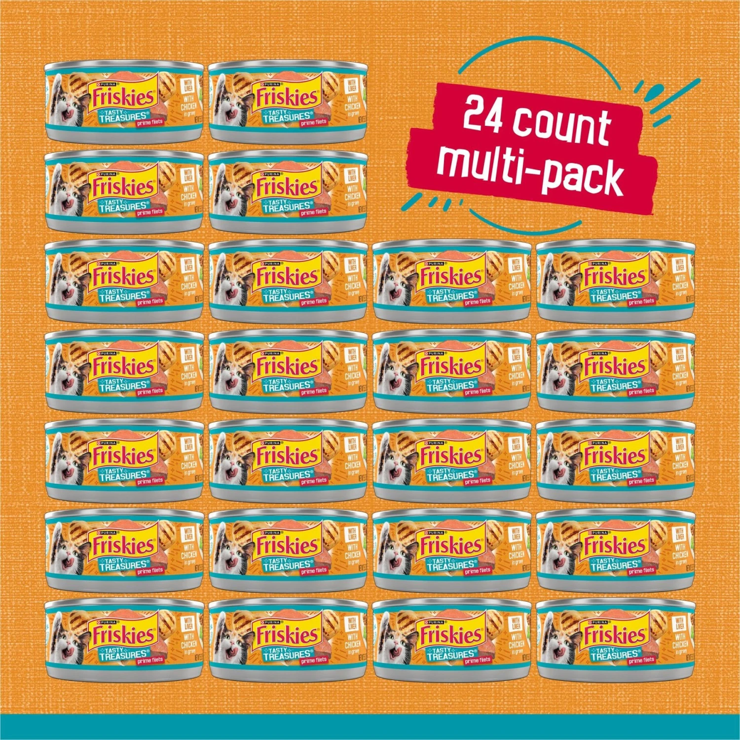 Friskies Tasty Treasures Gravy Chicken & Liver Wet Cat Food 5 Friskies Tasty Treasures Gravy Chicken & Liver Wet Cat Food - Image 3