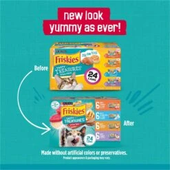 Friskies Tasty Treasures Gravy Prime Filets Variety Pack Wet Cat Food -PurePet Bites Shop 76350 PT1. AC SS1800 V1700156169