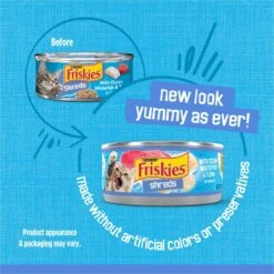 Friskies Savory Shreds With Ocean Whitefish & Tuna In Sauce Canned Cat Food -PurePet Bites Shop 76352 PT1. AC SS1800 V1700161342