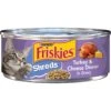 Friskies Savory Shreds Turkey & Cheese Dinner In Gravy Canned Cat Food 1 Friskies Savory Shreds Turkey & Cheese Dinner In Gravy Canned Cat Food -PurePet Bites Shop 76356 MAIN. AC SS1800 V1700161237