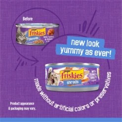 Friskies Savory Shreds With Turkey & Giblets In Gravy Canned Cat Food -PurePet Bites Shop 76358 PT1. AC SS1800 V1700162307