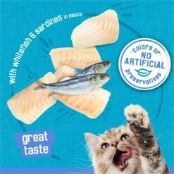 Friskies Savory Shreds With Whitefish & Sardines In Sauce Canned Cat Food -PurePet Bites Shop 76360 PT3. AC SS1800 V1700156468