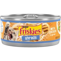 Friskies Savory Shreds With Chicken In Gravy Canned Cat Food