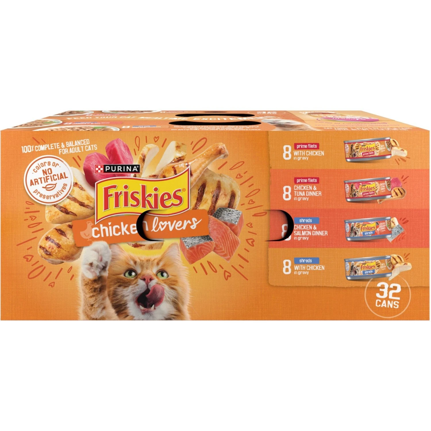 Friskies Chicken Lovers Variety Pack Canned Cat Food 3 Friskies Chicken Lovers Variety Pack Canned Cat Food