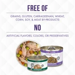 Weruva Truluxe On The Cat Wok With Chicken & Beef In Pumpkin Soup Grain-Free Canned Cat Food -PurePet Bites Shop 76850 PT3. AC SS1800 V1676667259