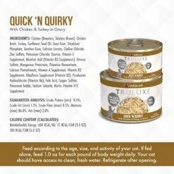 Weruva Truluxe Quick 'N Quirky With Chicken & Turkey In Gravy Grain-Free Canned Cat Food -PurePet Bites Shop 76858 PT4. AC SS1800 V1676666881