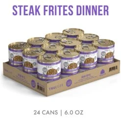 Weruva Truluxe Steak Frites Dinner With Beef & Pumpkin In Gravy Grain-Free Canned Cat Food -PurePet Bites Shop 76862 PT1. AC SS1800 V1676666876