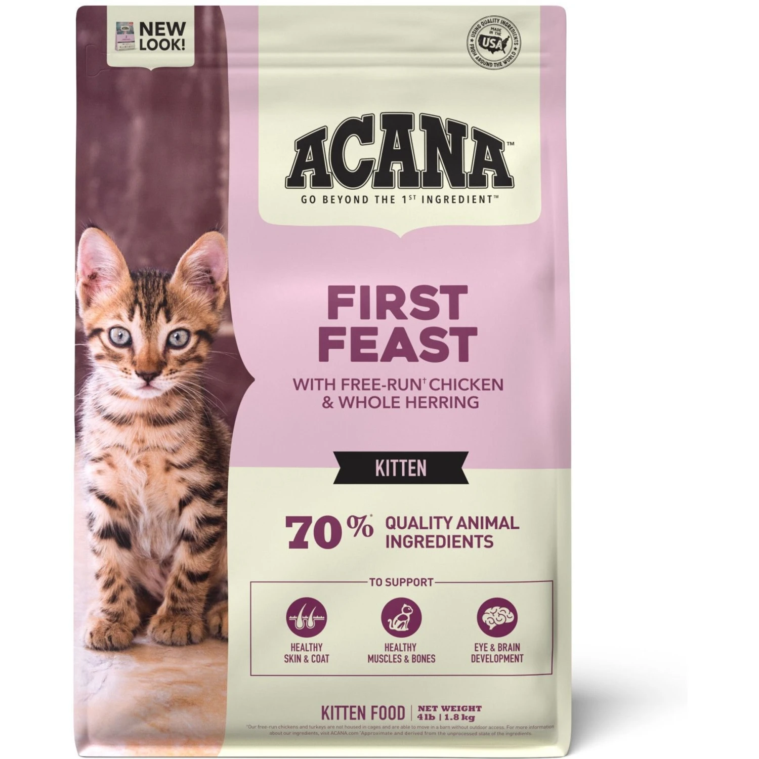 ACANA Chicken + Tuna Recipe In Bone Broth Grain-Free Wet Kitten Food, 3-oz Can, Case Of 24 & ACANA First Feast High-Protein Kitten Dry Cat Food, 4-lb Bag 8 ACANA Chicken + Tuna Recipe In Bone Broth Grain-Free Wet Kitten Food, 3-oz Can, Case Of 24 & ACANA First Feast High-Protein Kitten Dry Cat Food, 4-lb Bag - Image 6