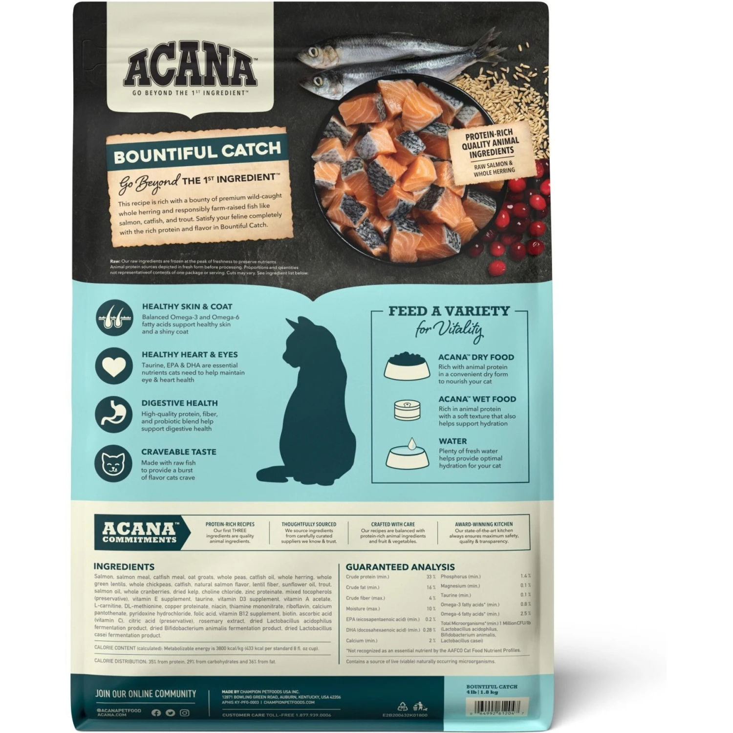 ACANA Salmon + Chicken In Bone Broth Grain-Free Wet Cat Food & ACANA Bountiful Catch High-Protein Adult Dry Cat Food 9 ACANA Salmon + Chicken In Bone Broth Grain-Free Wet Cat Food & ACANA Bountiful Catch High-Protein Adult Dry Cat Food - Image 7