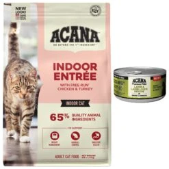 ACANA Lamb + Lamb Liver In Bone Broth Grain-Free Wet Cat Food & ACANA Indoor Entrée Adult Dry Cat Food