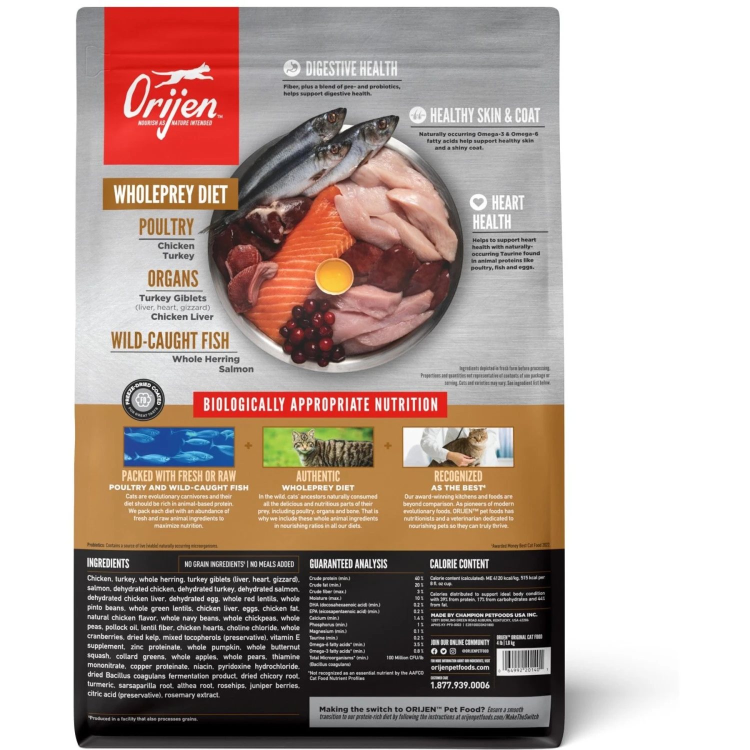 ORIJEN Duck + Chicken Entree In Bone Broth Wet Cat Food & ORIJEN Original Grain-Free Dry Cat Food 5 ORIJEN Duck + Chicken Entree In Bone Broth Wet Cat Food & ORIJEN Original Grain-Free Dry Cat Food - Image 3