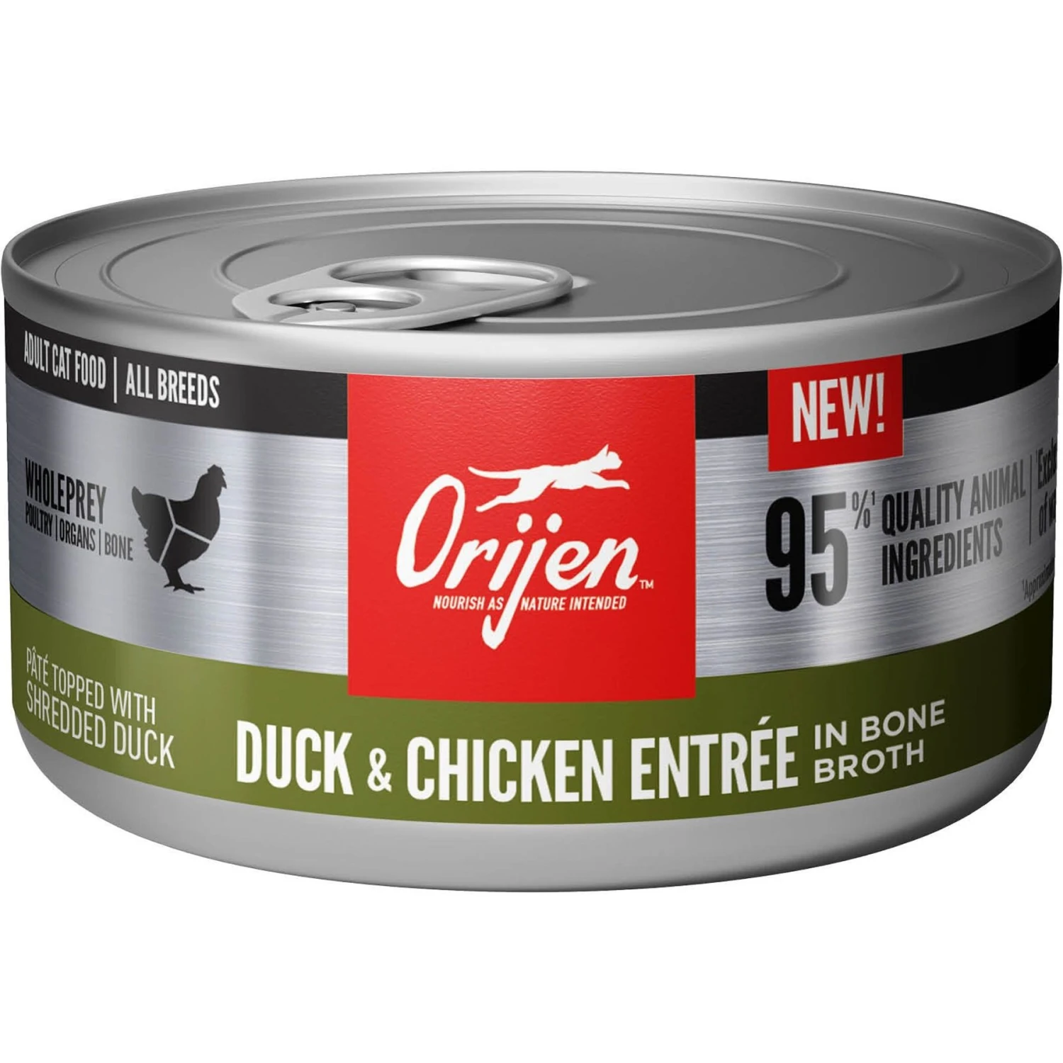 ORIJEN Duck + Chicken Entree In Bone Broth Wet Cat Food & ORIJEN Original Grain-Free Dry Cat Food 8 ORIJEN Duck + Chicken Entree In Bone Broth Wet Cat Food & ORIJEN Original Grain-Free Dry Cat Food - Image 6