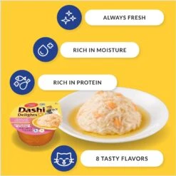 Inaba Dashi Delights Chicken & Bonito Flakes Flavored Bits In Broth Cat Food Topping 15 Inaba Dashi Delights Chicken & Bonito Flakes Flavored Bits In Broth Cat Food Topping -PurePet Bites Shop 778526 PT4. AC SS1800 V1679069466