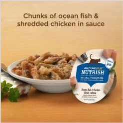 Rachael Ray Nutrish Ocean Fish & Chicken Catch-iatore Natural Grain-Free Wet Cat Food -PurePet Bites Shop 77983 PT3. AC SS1800 V1692393307