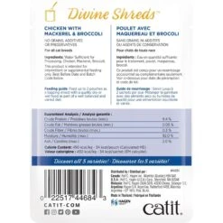 Catit Divine Shreds Chicken With Mackerel & Broccoli Cat Topping, 2.65-oz Bag -PurePet Bites Shop 781646 PT3. AC SS1800 V1677076941