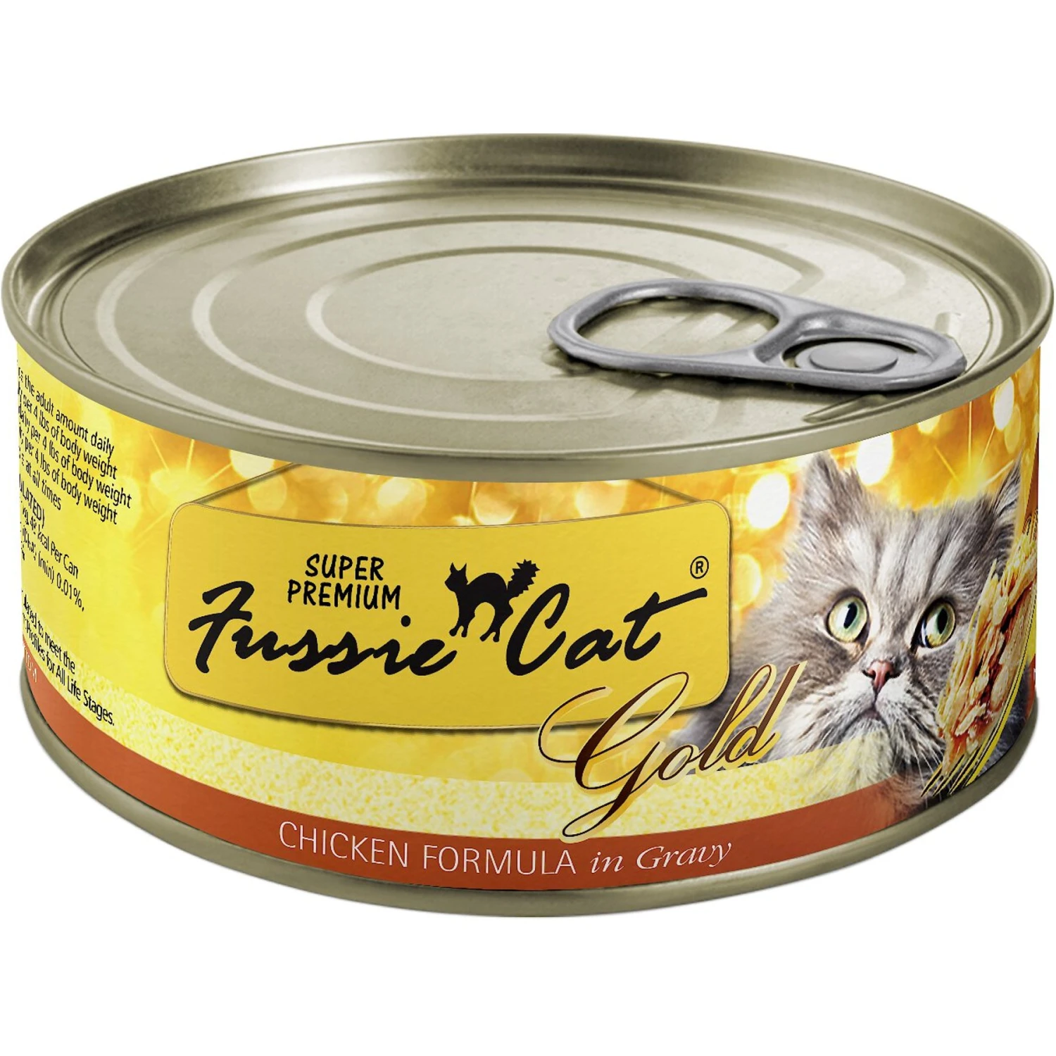Fussie Cat Golden Chicken Formula In Gravy Grain-Free Wet Cat Food 3 Fussie Cat Golden Chicken Formula In Gravy Grain-Free Wet Cat Food