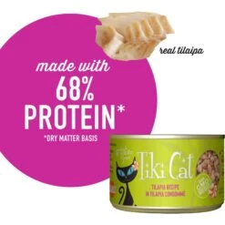 Tiki Cat Luau Tilapia In Tilapia Consomme Grain-Free Canned Cat Food -PurePet Bites Shop 78949 PT4. AC SS1800 V1702329234