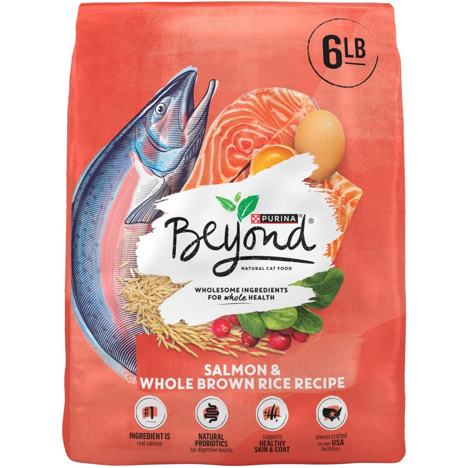 Purina Beyond Simply Salmon & Whole Brown Rice Recipe Dry Cat Food 3 Purina Beyond Simply Salmon & Whole Brown Rice Recipe Dry Cat Food