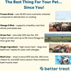 A Better Treat Freeze-Dried Beef Dog & Cat Treat, 3-oz Bag -PurePet Bites Shop 793854 PT2. AC SS1800 V1677694035