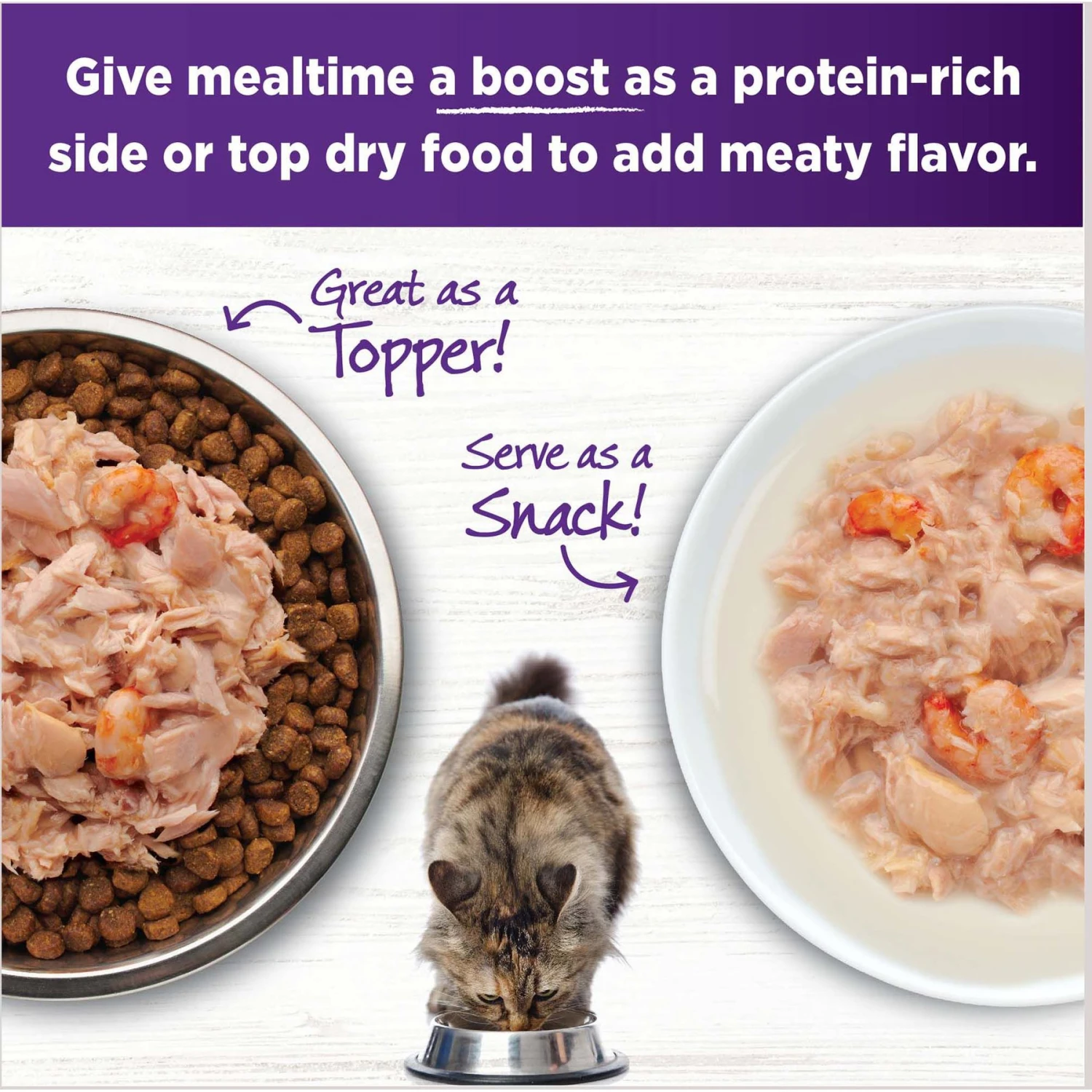 Wellness Bowl Boosters Flaked Tuna & Shrimp Wet Cat Topper 9 Wellness Bowl Boosters Flaked Tuna & Shrimp Wet Cat Topper - Image 7
