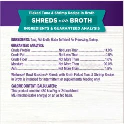 Wellness Bowl Boosters Flaked Tuna & Shrimp Wet Cat Topper 17 Wellness Bowl Boosters Flaked Tuna & Shrimp Wet Cat Topper -PurePet Bites Shop 794822 PT7. AC SS1800 V1679069161