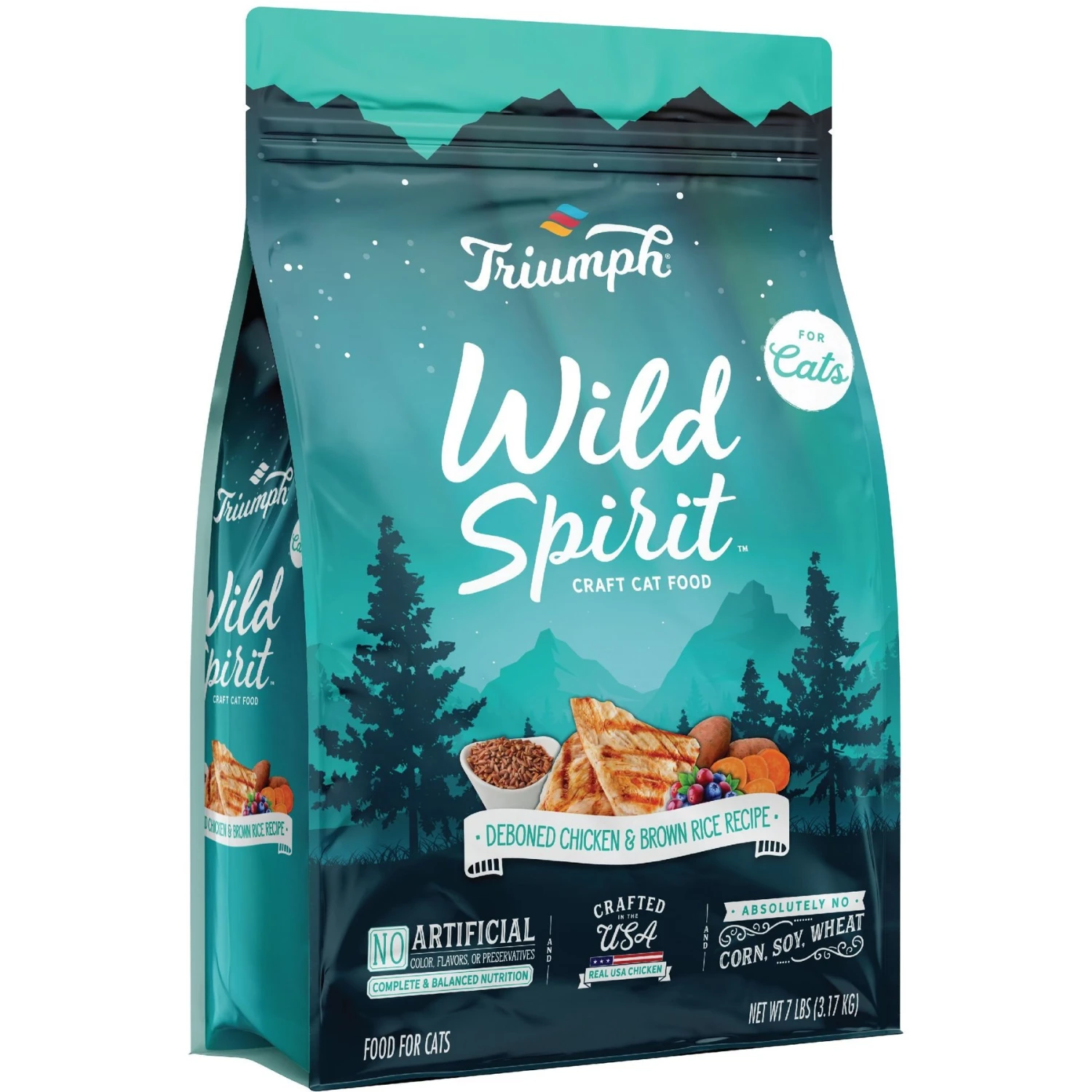 Triumph Wild Spirit Deboned Chicken & Brown Rice Recipe Dry Cat Food 3 Triumph Wild Spirit Deboned Chicken & Brown Rice Recipe Dry Cat Food